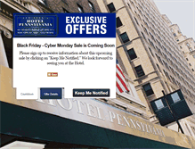 Tablet Screenshot of hotelpennexclusive.com